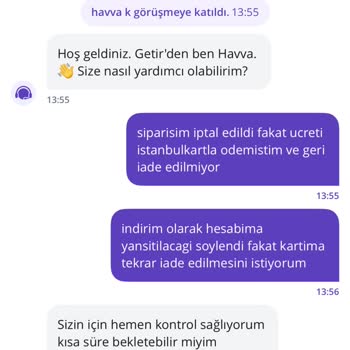 Getir'in Ödeme Seçenekleri Ve İptal Sorunu