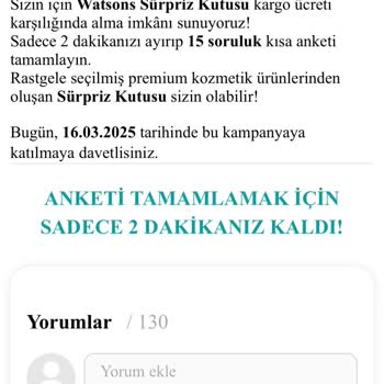 Watsons Sürpriz Kutusu: Hayal Kırıklığı Ve Güven Sorunu