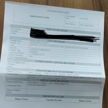 Sürekli Arızalanan Tost Makinesi Mağduriyeti