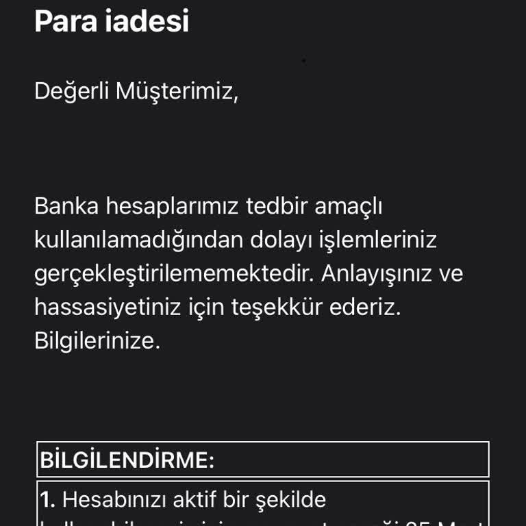 Yanlış Para Transferi Ve İlgisizlik