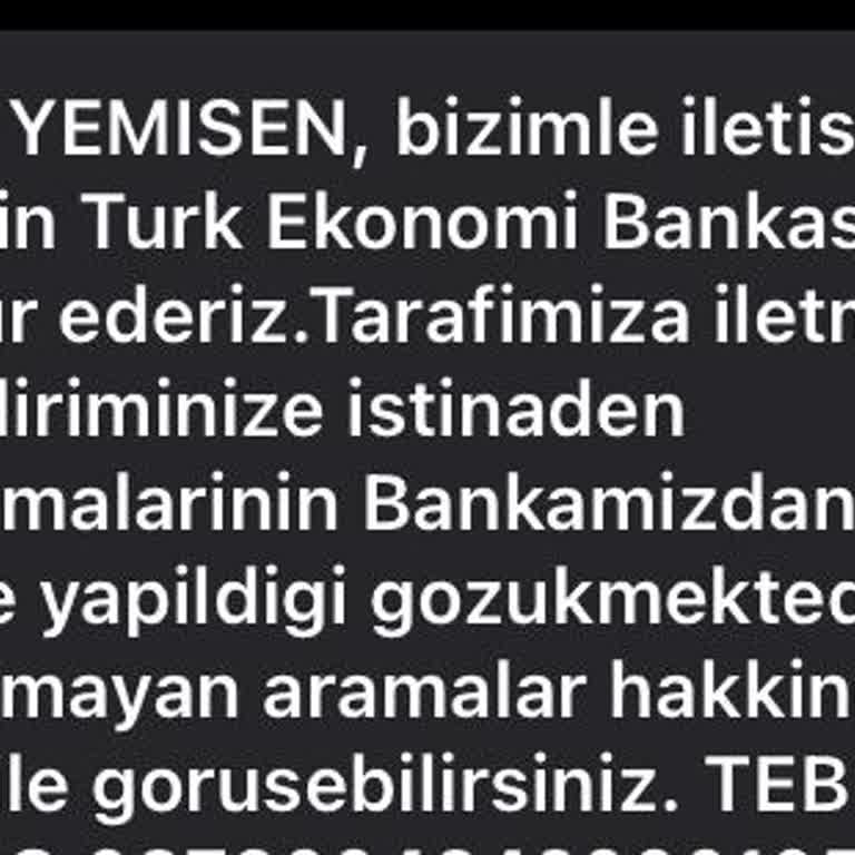 Vodafone Ve Banka Arasında İletişim Sorunu