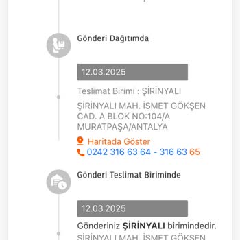 Teslim Edilmeyen Paket Ve İletişim Sorunları