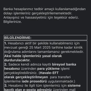 Payfix Paramı Aktarmama İzin Vermiyor