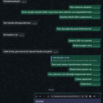 İtem Satış Platformunda Destek Sorunu