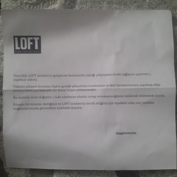 Loft Marka Pantolonun Kalite Sorunu