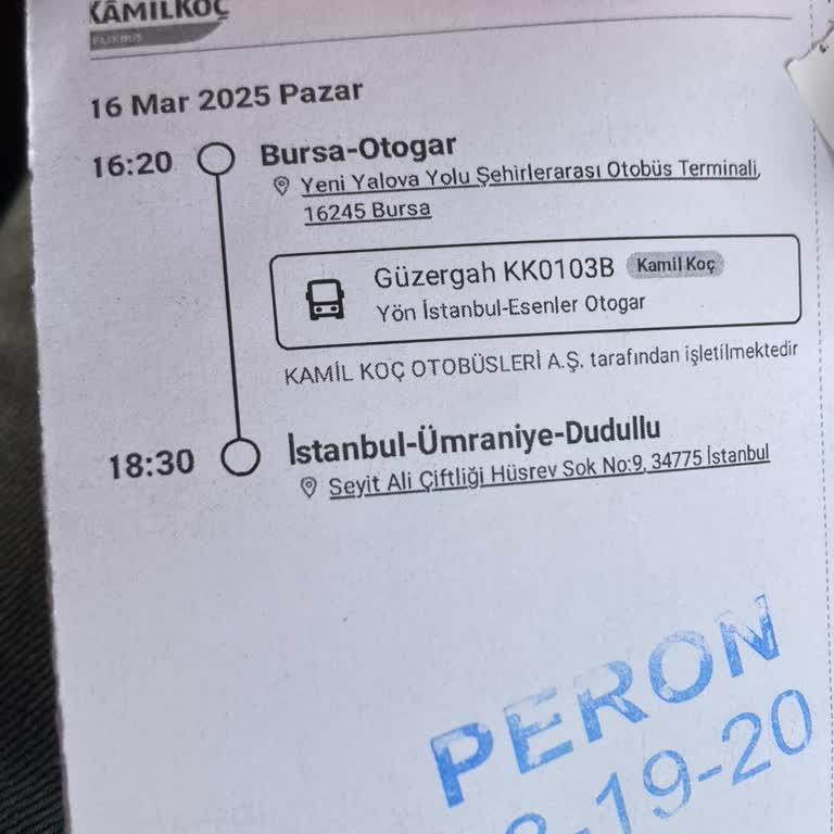 Bursa-İstanbul Yolculuğunda Hayal Kırıklığı
