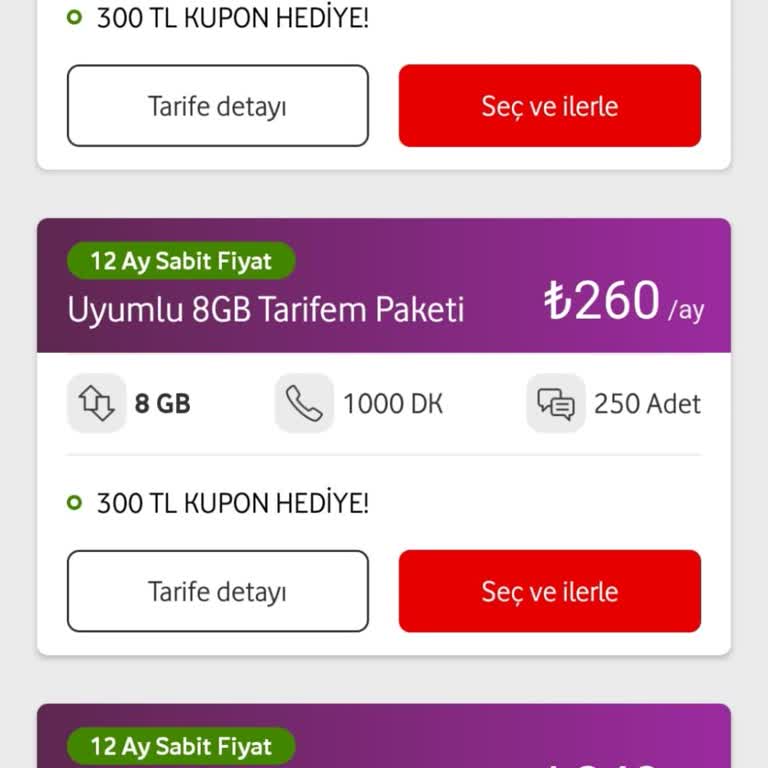 Vodafone Tarifelerinde Fahiş Fiyat Artışı