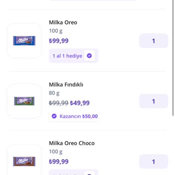 Getir'den Eksik Gelen Milka Siparişi