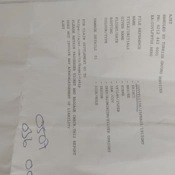 Valizim Kırıldı Ve Geri Dönüş Alamadım