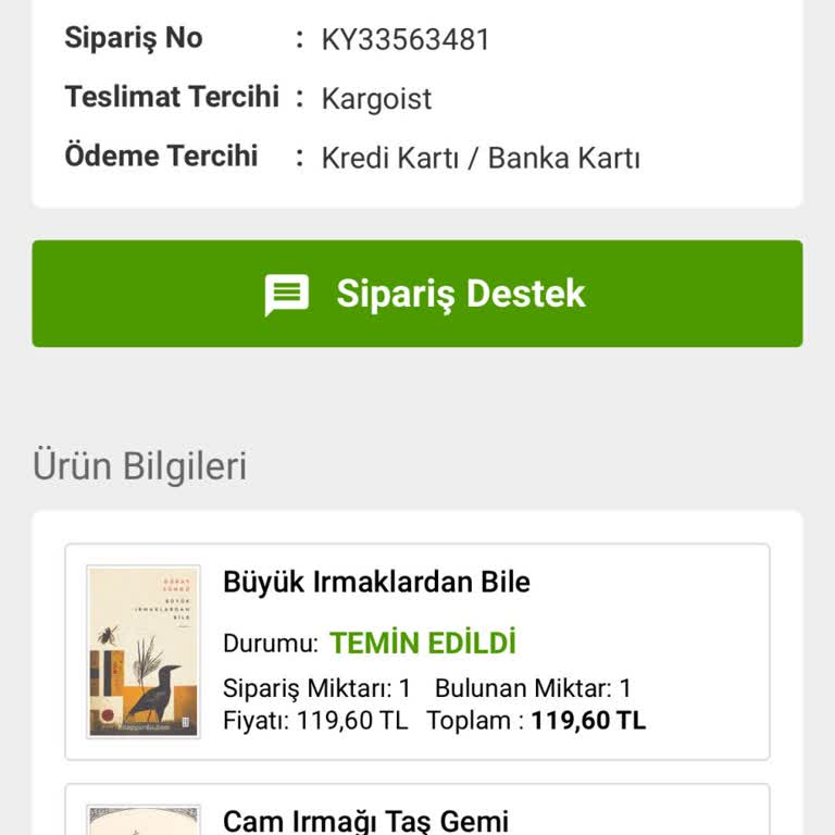 Kaybolan Sipariş Ve İletişimsizlik Sorunu