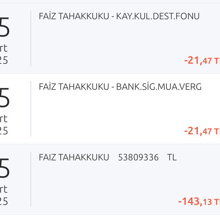 Haberim Olmadan Yapılan Faiz Kesintileri