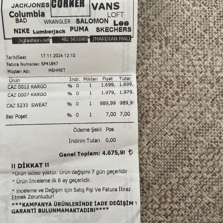 Mardin Mardian Mall'dan Kusurlu Ürünler Ve İlgisiz Hizmet