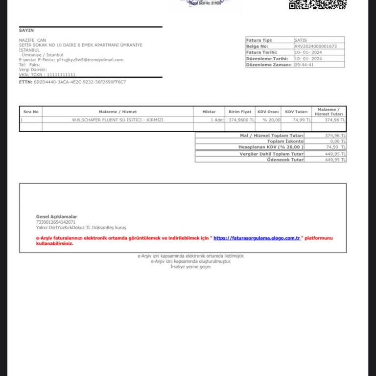 Schafer Su Isıtıcısının Beklenmedik Arızası