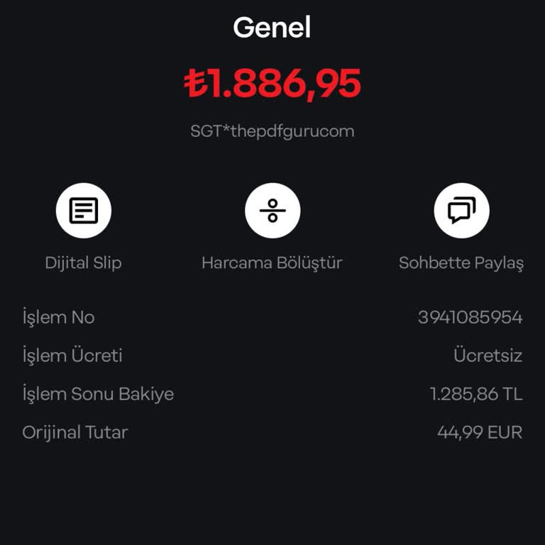 PDF Guru Habersiz Çekilen Ücret İadesi Talebi