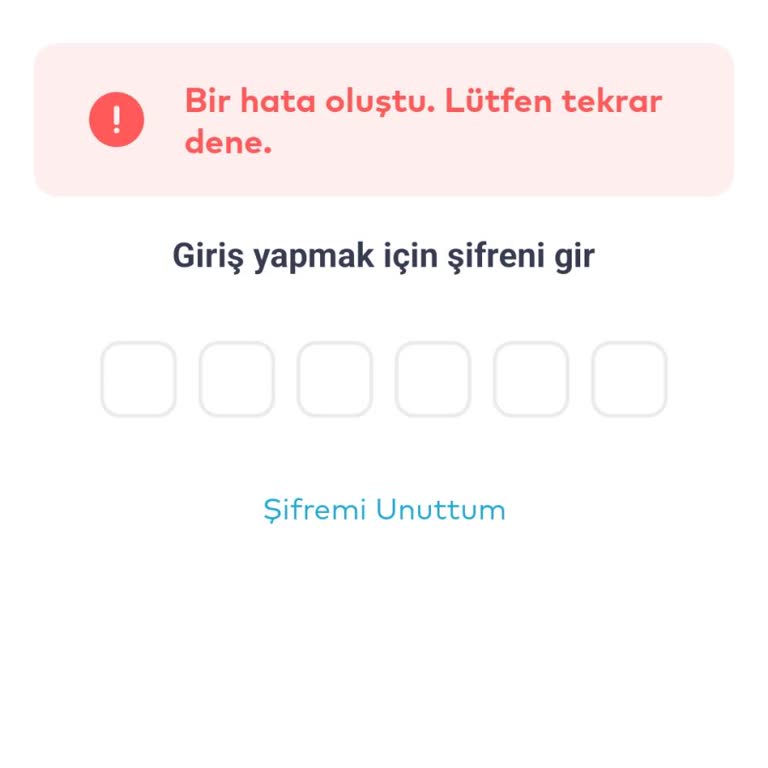 İstanbulkart Uygulaması Şifre Sorunu