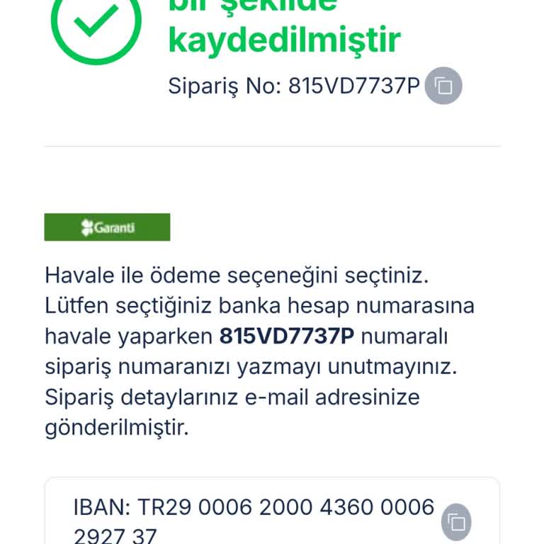 Sipariş Numarası Eksikliği Nedeniyle İletişim Sorunu