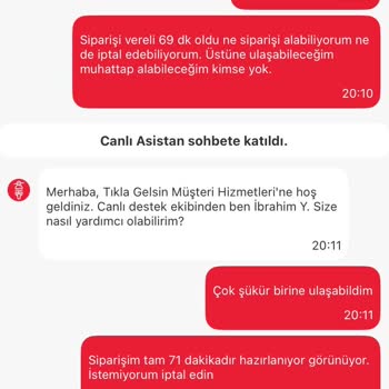 Tıkla Gelsin'de Sipariş Çıkmazı: Ne Destek Var Ne İptal!