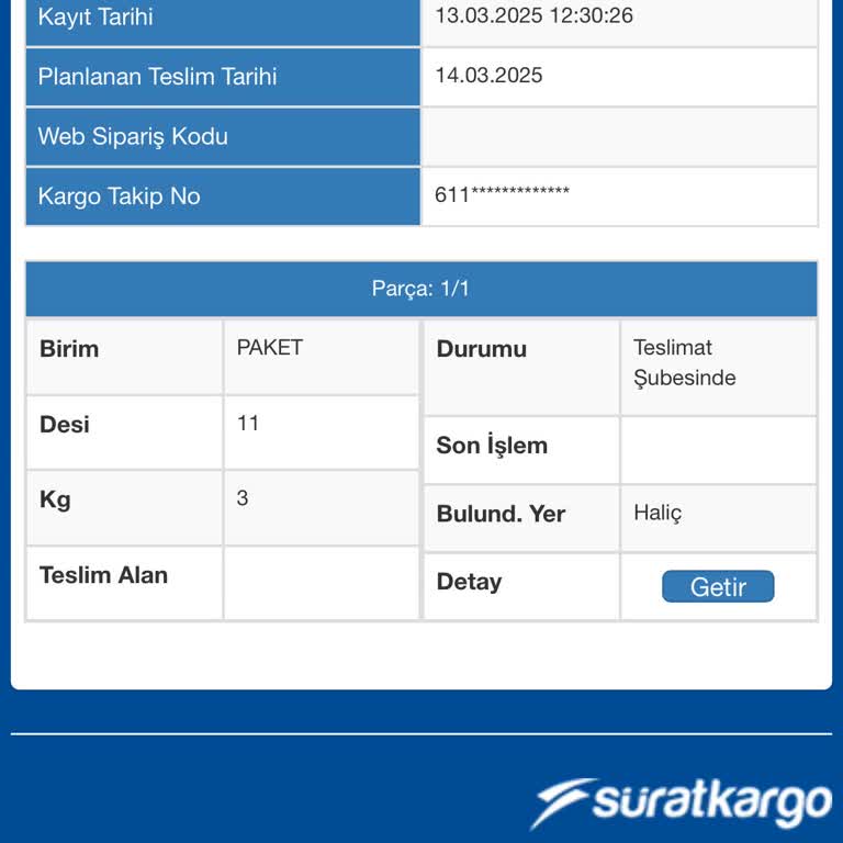 Sürat Kargo'nun Teslimat Gecikmesi Mağduriyet Yarattı