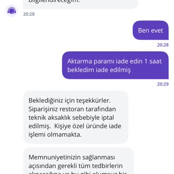Getir'de Yaşanan İade Sorunu Ve İletişim Engeli
