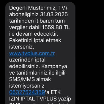 Turkcell TV+ Ücretlendirme Ve Müşteri Hizmetleri Sorunu