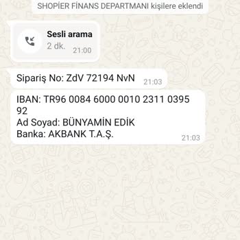 Yanlış Banka Ve İade Sorunu