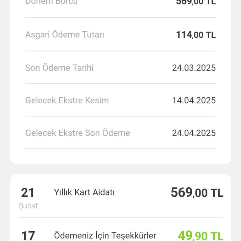 Kapatılan Kart İçin Haksız Aidat Ücreti