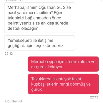 Bozuk Et Teslimatı Ve Müşteri Hizmetleri İlgisizliği