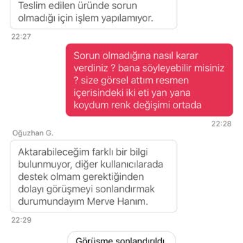 Bozuk Et Teslimatı Ve Müşteri Hizmetleri İlgisizliği