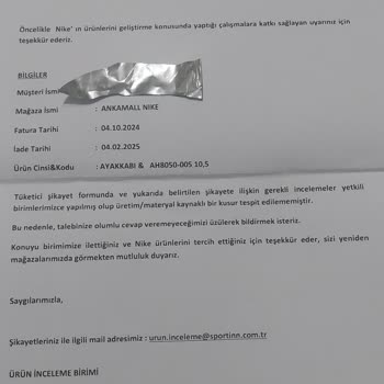 Nike Air Max Ayakkabılarında Garanti Sorunu