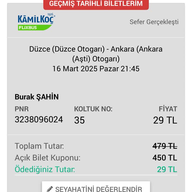 Geç Gelen Otobüs Ve Yanlış Koltuk Sorunu