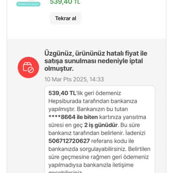 Yanlış Fiyat Nedeniyle İptal Edilen Siparişler Ve Mağduriyet