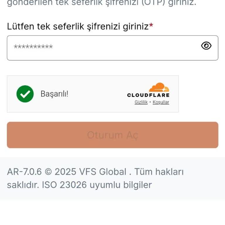 VFS Global Avusturya Vizesi İçin Randevu Alımında Yaşanan Kod Sorunu