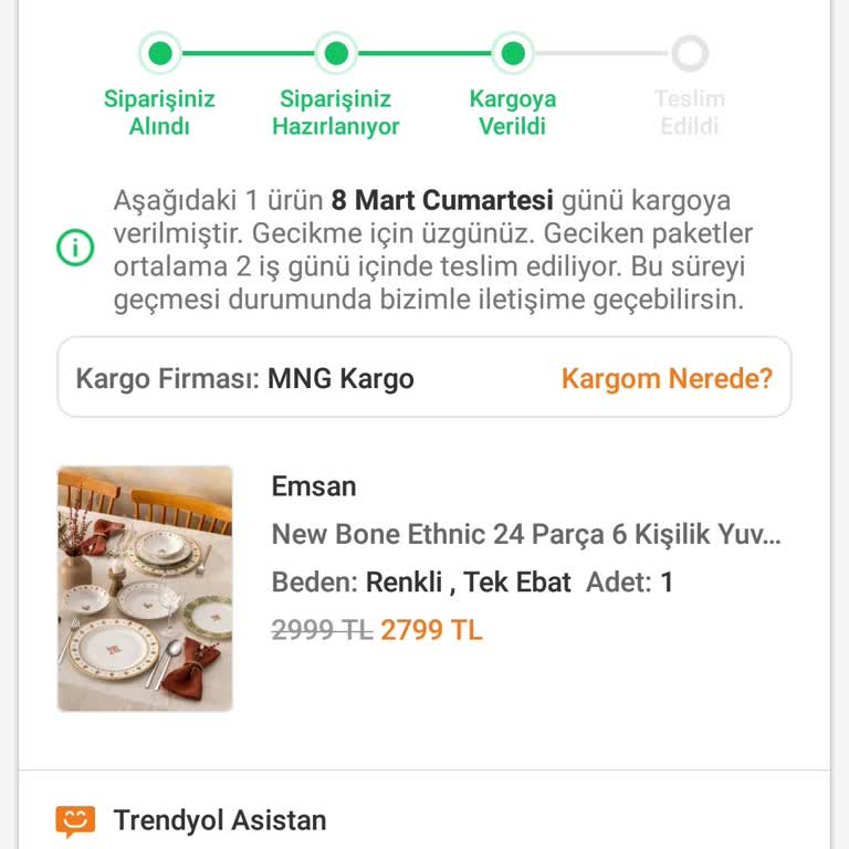 Trendyol Ve Emsan'ın Kayıp Yemek Takımı Sorunu