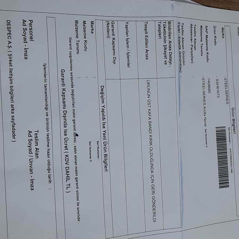 Teknosa'da Servis Süreci Ve Ürün Onarımı Sorunu