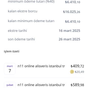Yanlış Ekstre Borcu Ve Nakit Avans Sorunu