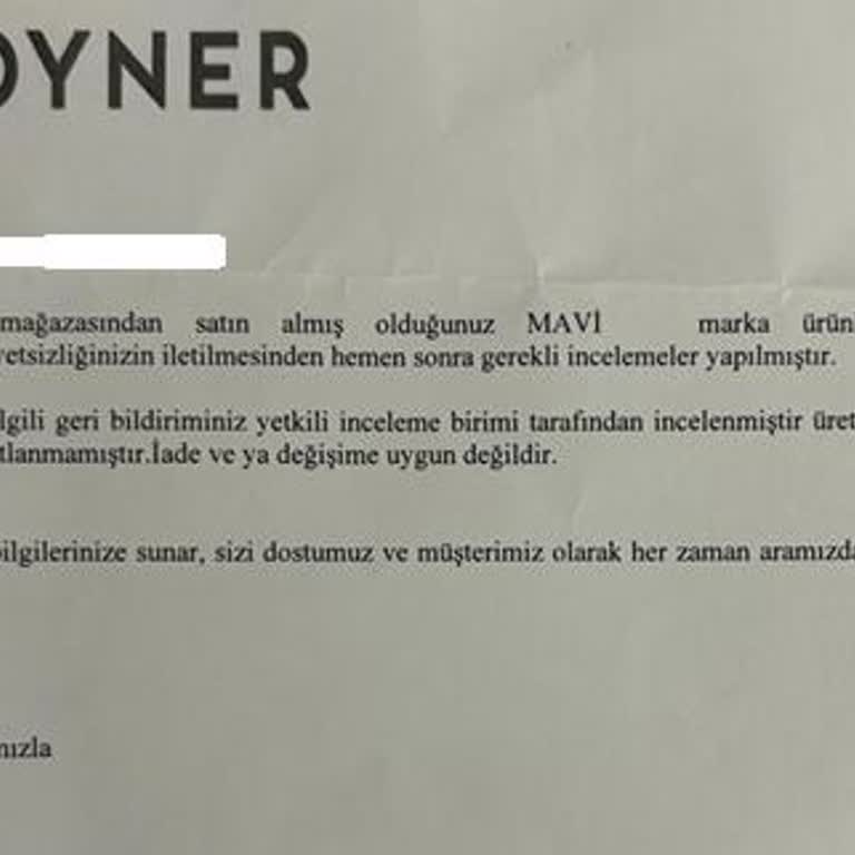 Boyner'den Aldığım Kusurlu Kot İçin Çözüm Bulunamadı