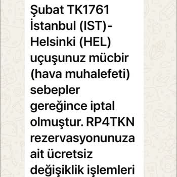 Uçuş İptali Sonrası Mağduriyet Ve Yetersiz İade