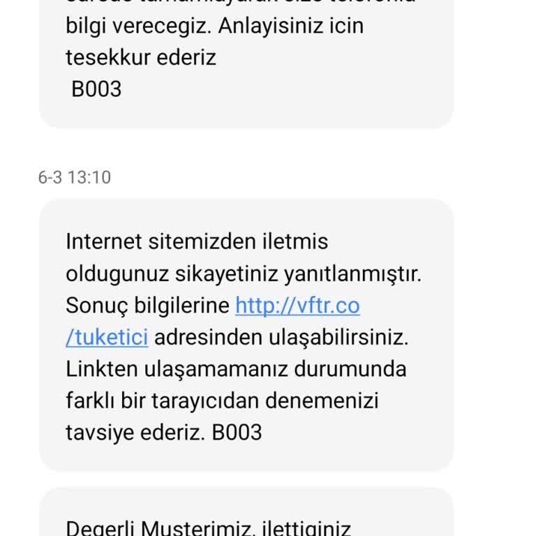 Vodafone'da Çekim Sorunu Ve Cayma Bedeli Mağduriyeti
