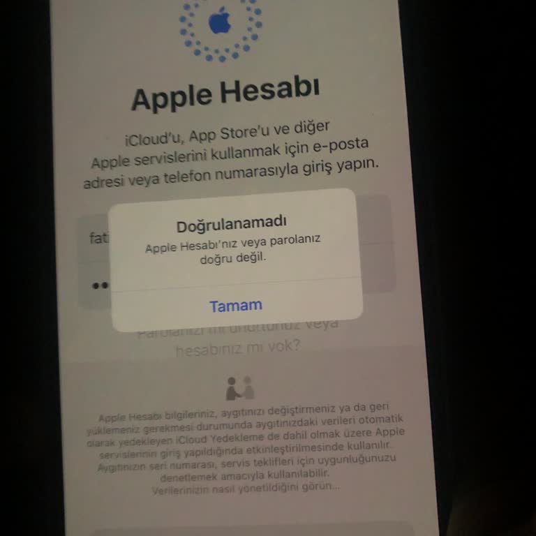 İcloud Şifre Sorunu: Yeni Telefonumda Giriş Yapamıyorum