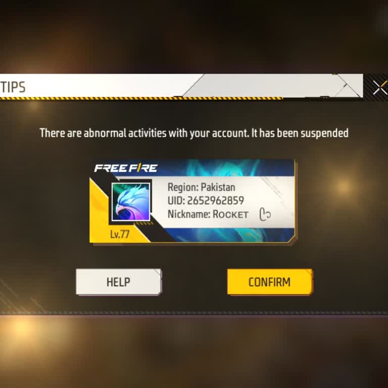 Garena! Unban My Free Fire Account Please!