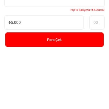 Payfix Uygulamasında Ödeme Sorunu