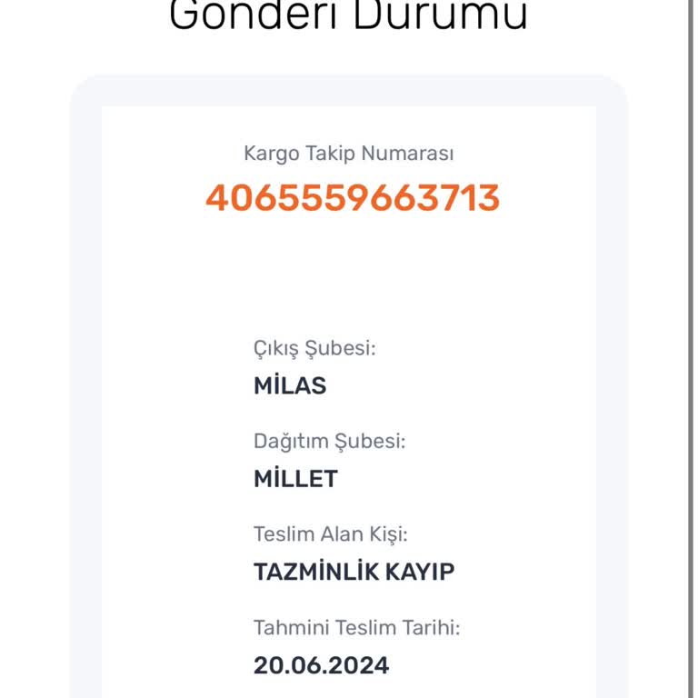 Aras Kargo Kaybolan Ürün Ve İletişim Sorunları