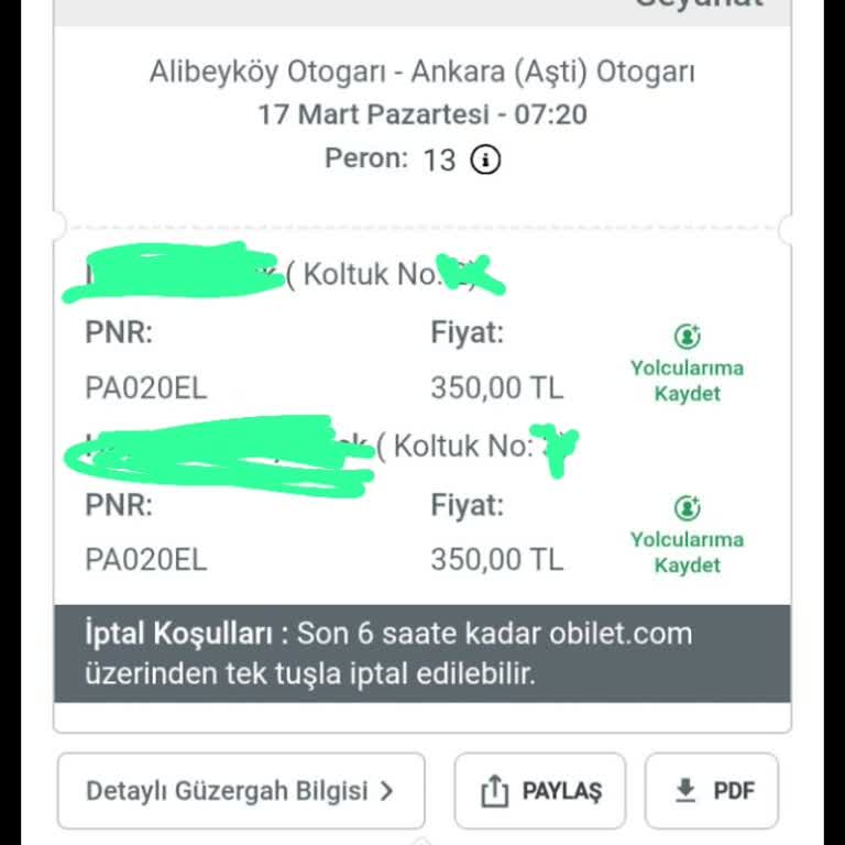 Otobüs Seferinin İptali Ve Bilgilendirme Eksikliği