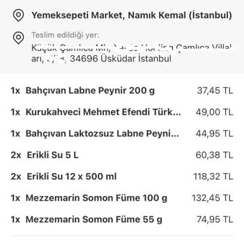 Yemeksepeti Şikayeti