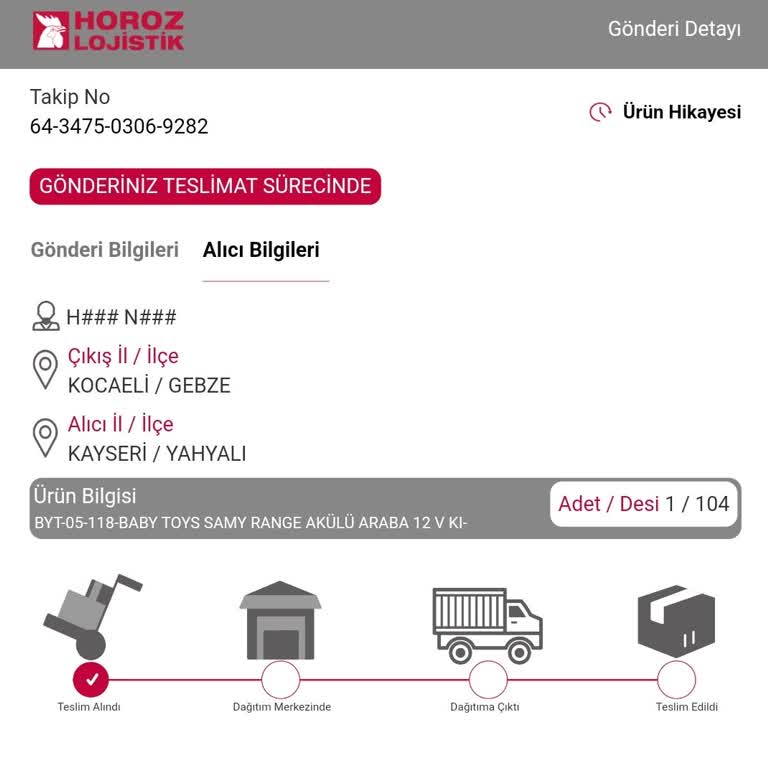 Horoz Lojistik İle Kargom Nerede?
