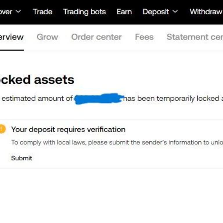 Problema con transferencia de criptomonedas en OKX