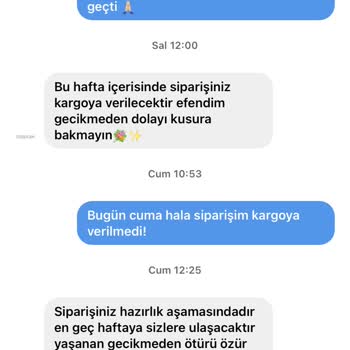 Siparişlerim Eksik Ve Geç Teslim Edildi