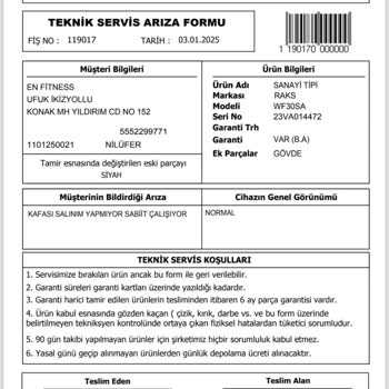 Raks Vantilatör Servisinde Uzun Süreli Belirsizlik