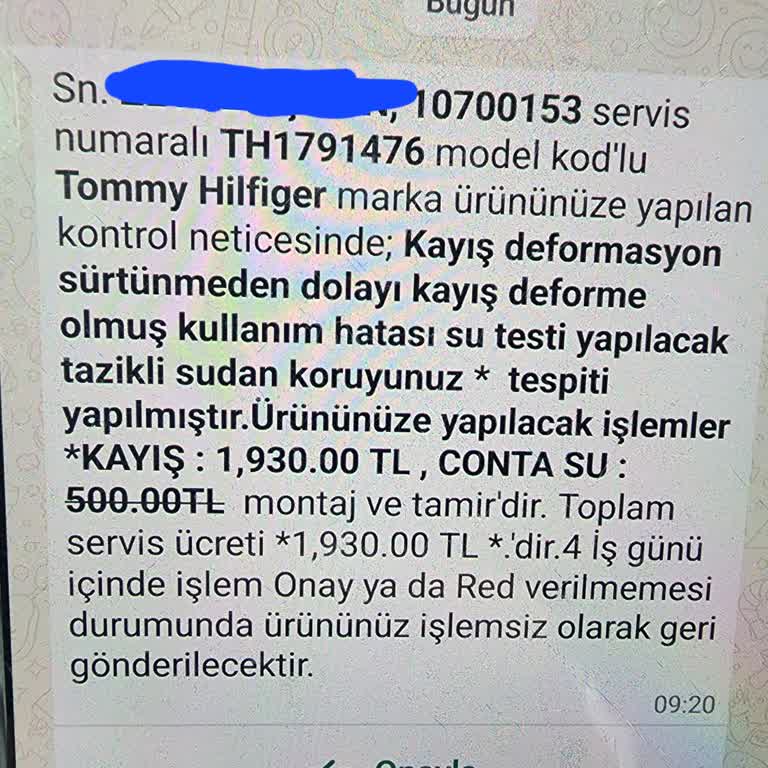 Saatteki Sorun Ve Hatalı Ücretlendirme
