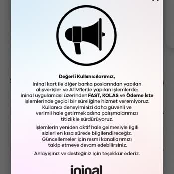 İninal Hesaplarının Aniden Askıya Alınması Mağduriyeti